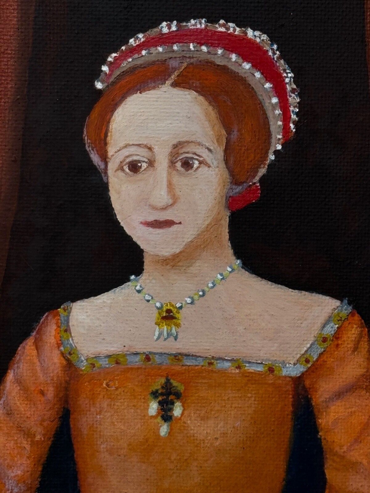 3100.0 Historic Oil Painting The Virgin Queen Elizabeth 1st When A Young Princess Framed photo