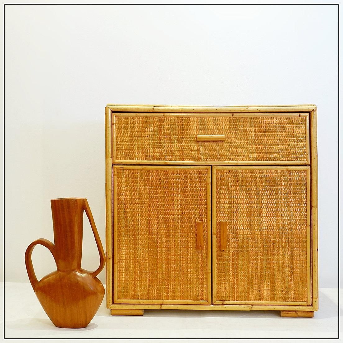 389.0 Scandinavian Modern Carved Teak Vase, Asymmetrical Design, Circa 1960 photo