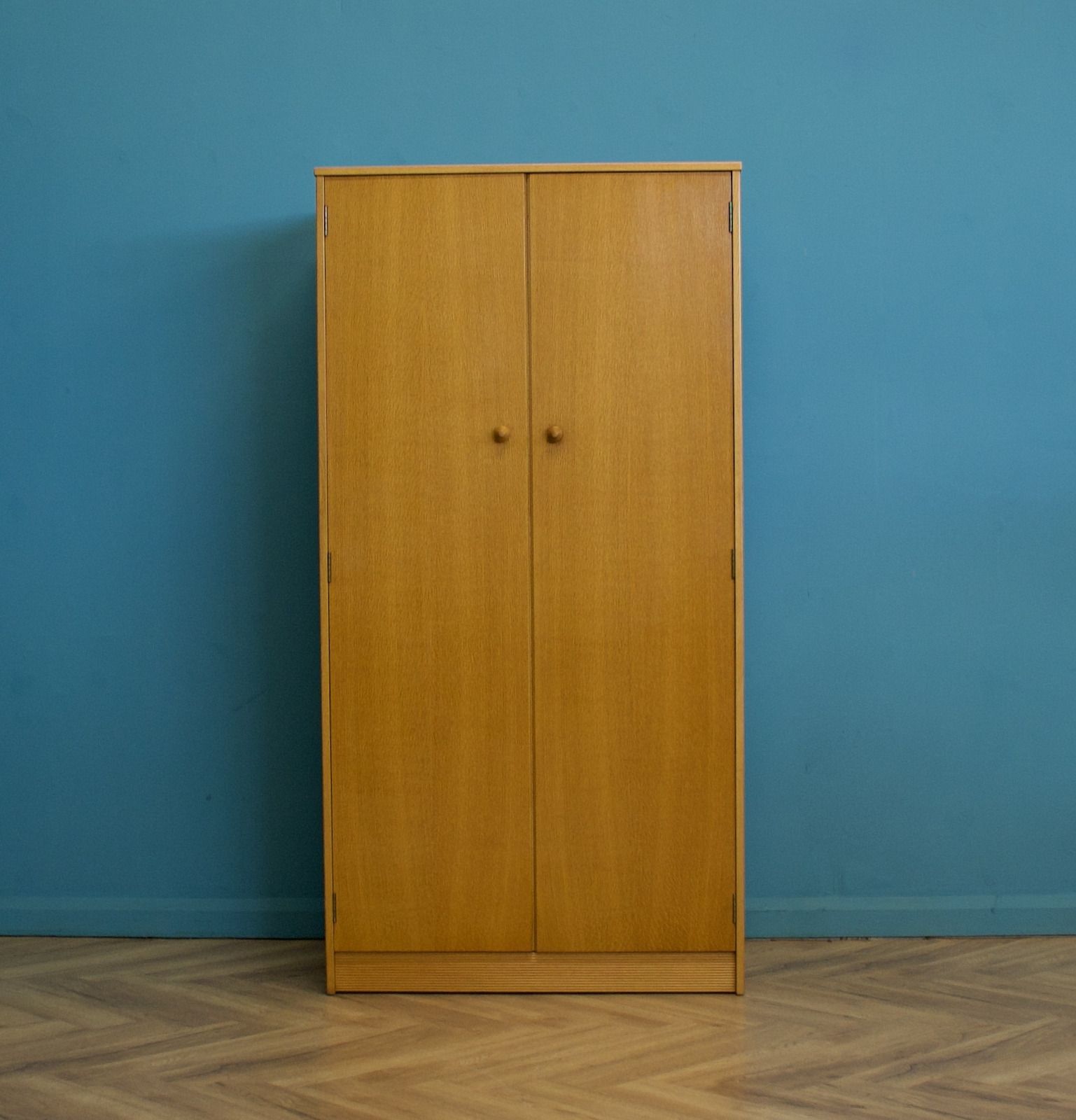 Mid Century Oak Wardrobe From Herbert Gibbs, 1960s photo furniture