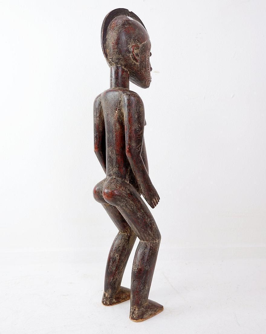 African Hand Carved Wooden Statue, Tribal Art, 20th Century, Africa photo for sale