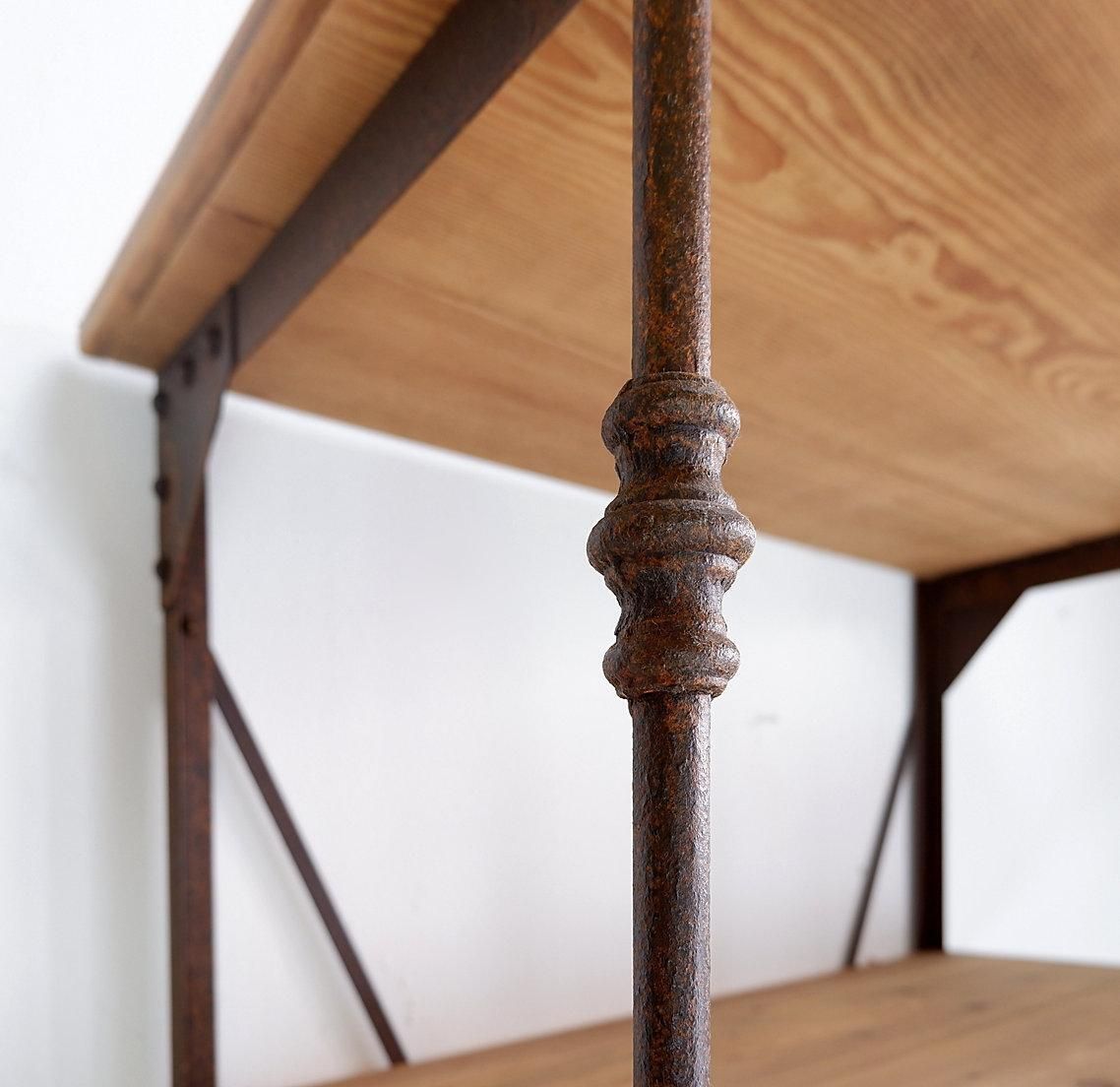 photo vinterior 20th Century Industrial Shelf By Théodore Scherf, Iron And Wood