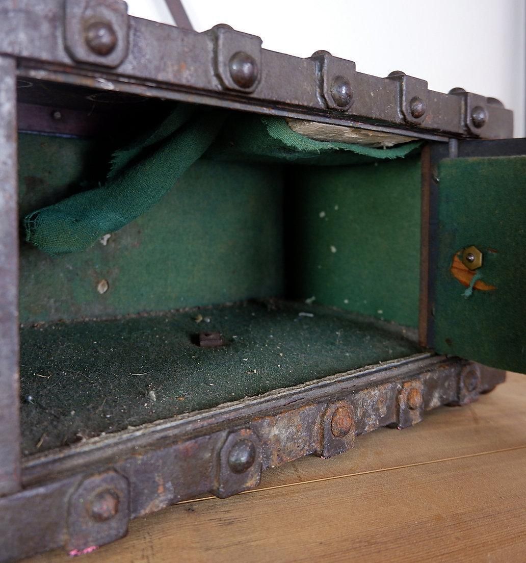648.0 Antique Bauche Incombustible Cast Iron Safe From Northeastern France, 1865 photo