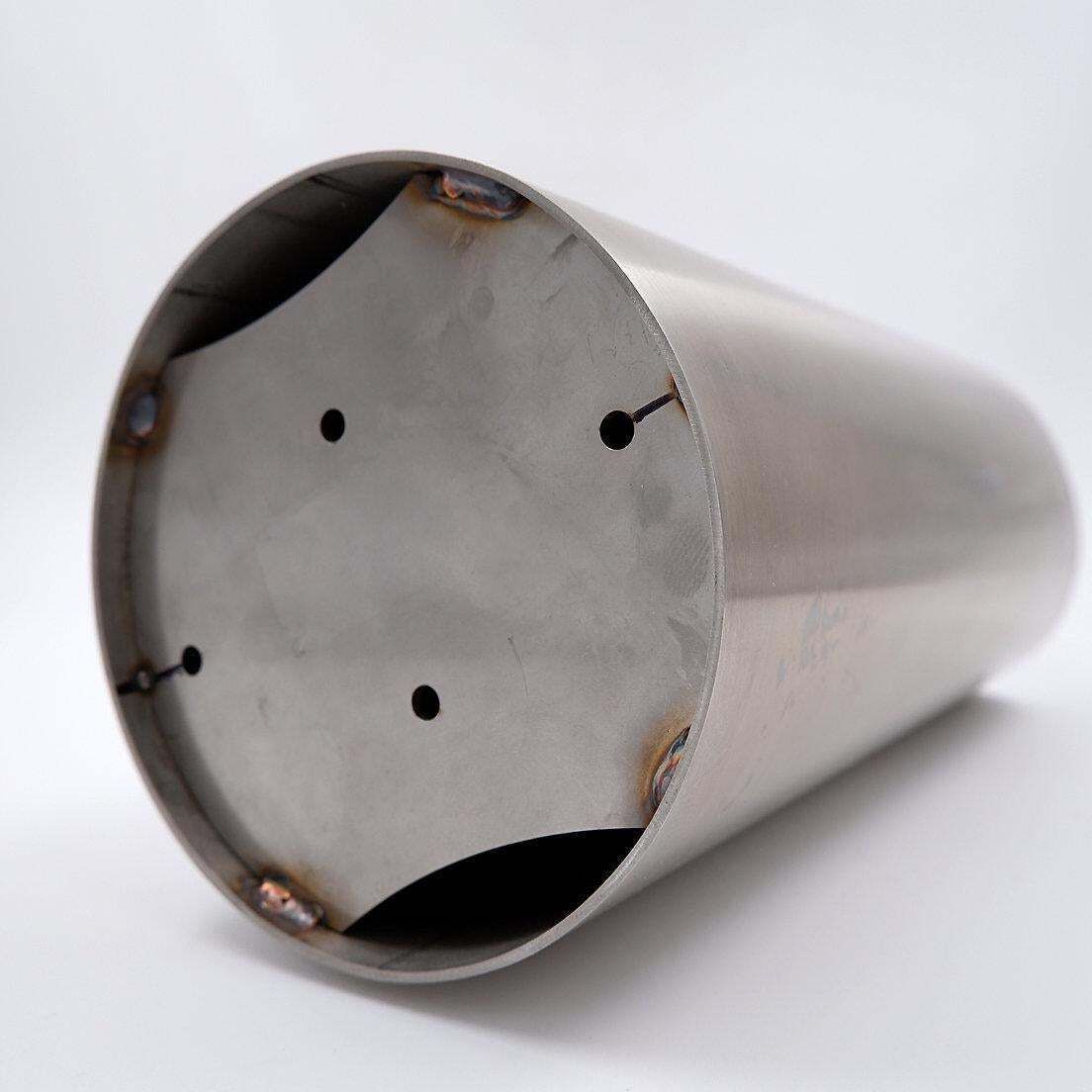 Brushed Aluminium Vase For Dried Flowers, Modern Design, 20th Century photo furniture
