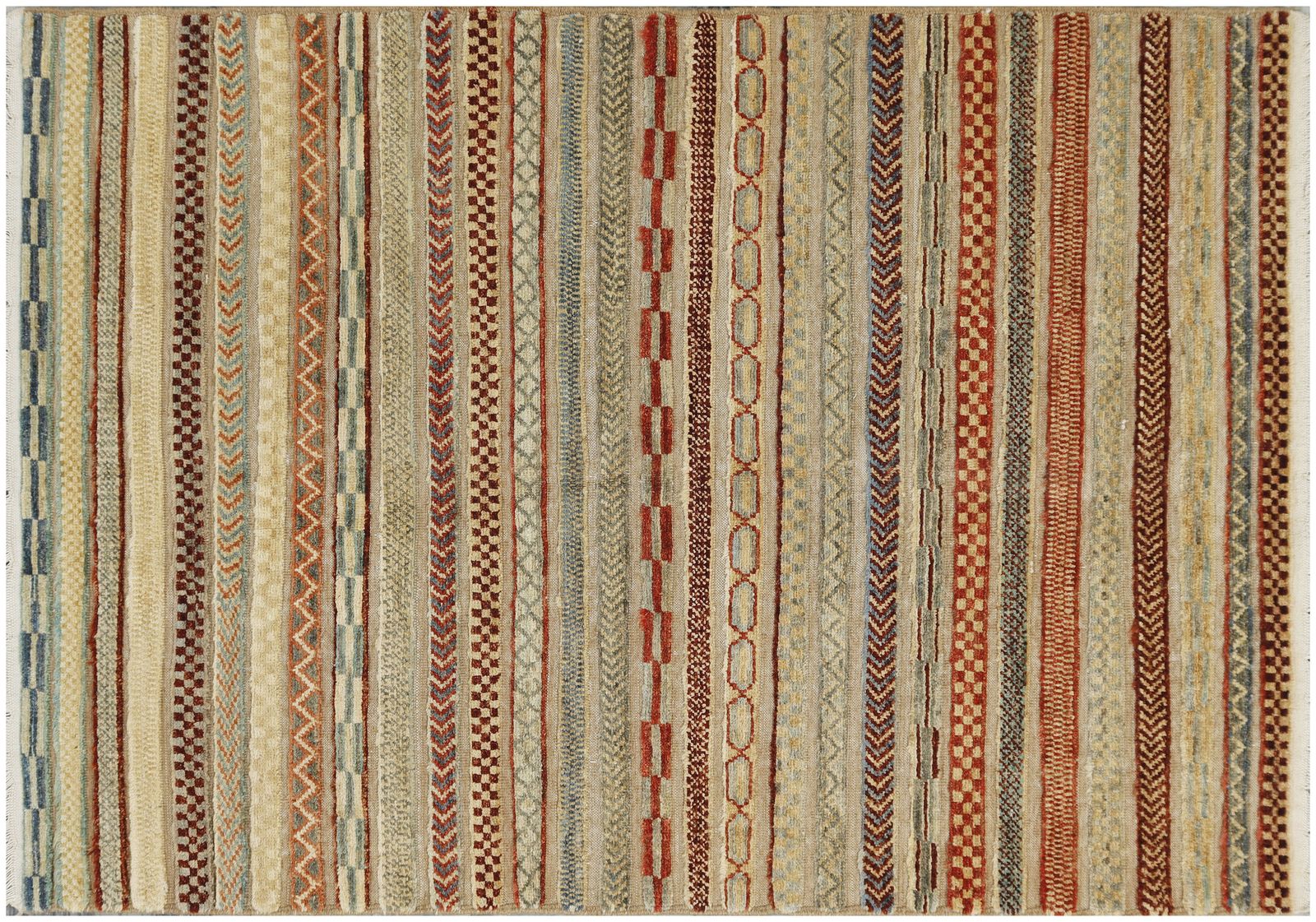 Fine Khorjin Hand Knotted Wool Tribal Geometric Area Rug photo buy