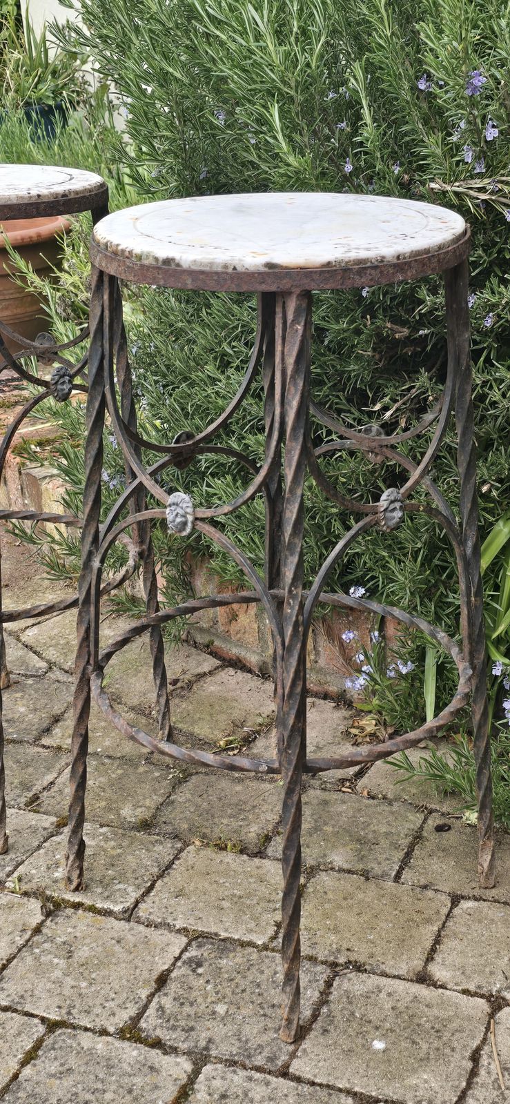 Pair Antique Garden Conservatoy Stands photo buy