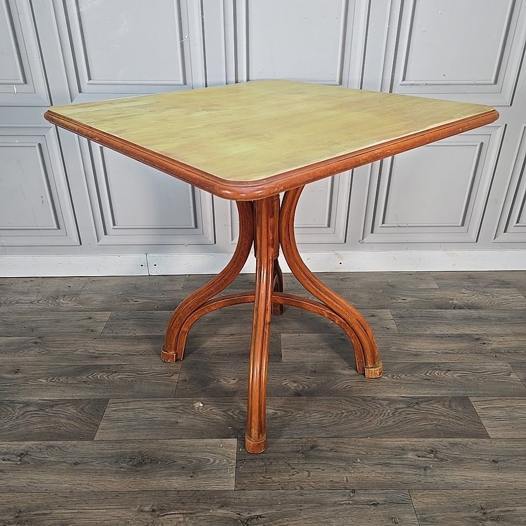 Retro Bentwood Bistro Table Andy Thornton Cafe Pub Vintage Thonet Style Wood