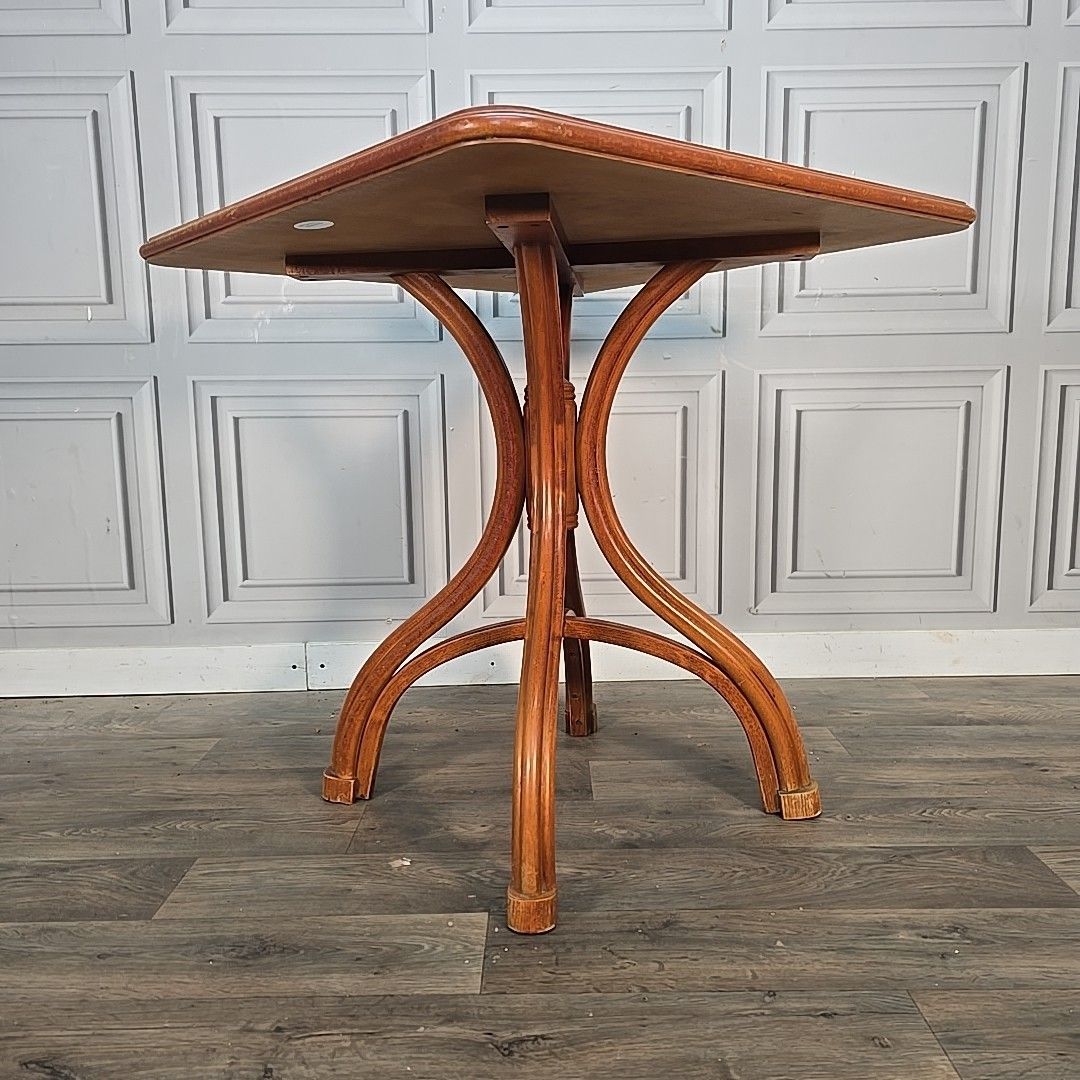 Retro Bentwood Bistro Table Andy Thornton Cafe Pub Vintage Thonet Style Wood photo furniture