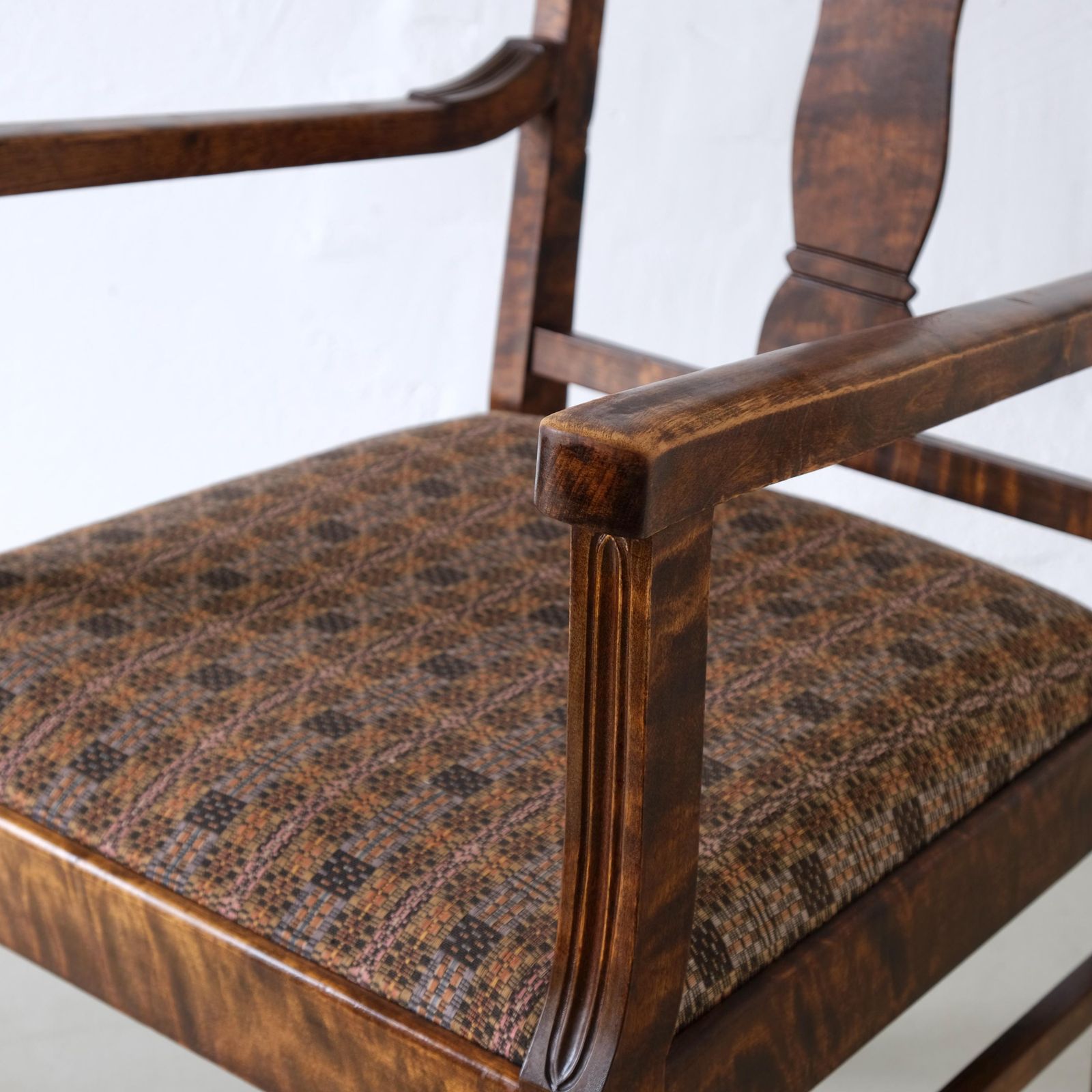Furniture Biedermeier Satin Birch Armchairs | Sweden | Set Of 2 photo