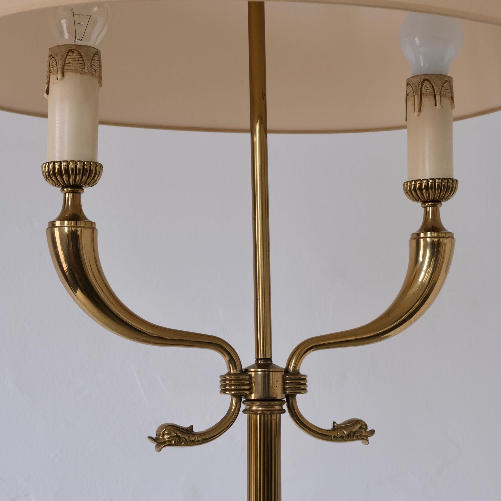 Maison Jansen Neoklassieke Messing Vloerlamp | Frankrijk | jaren 1960 photo for sale