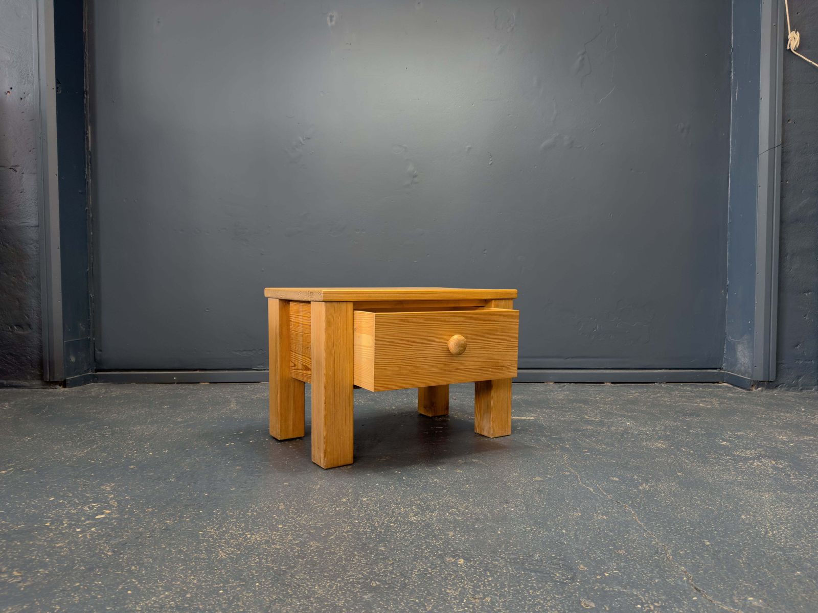Pair Of Pine Bedside Tables By Erik Höglund For Boda Trä photo for sale