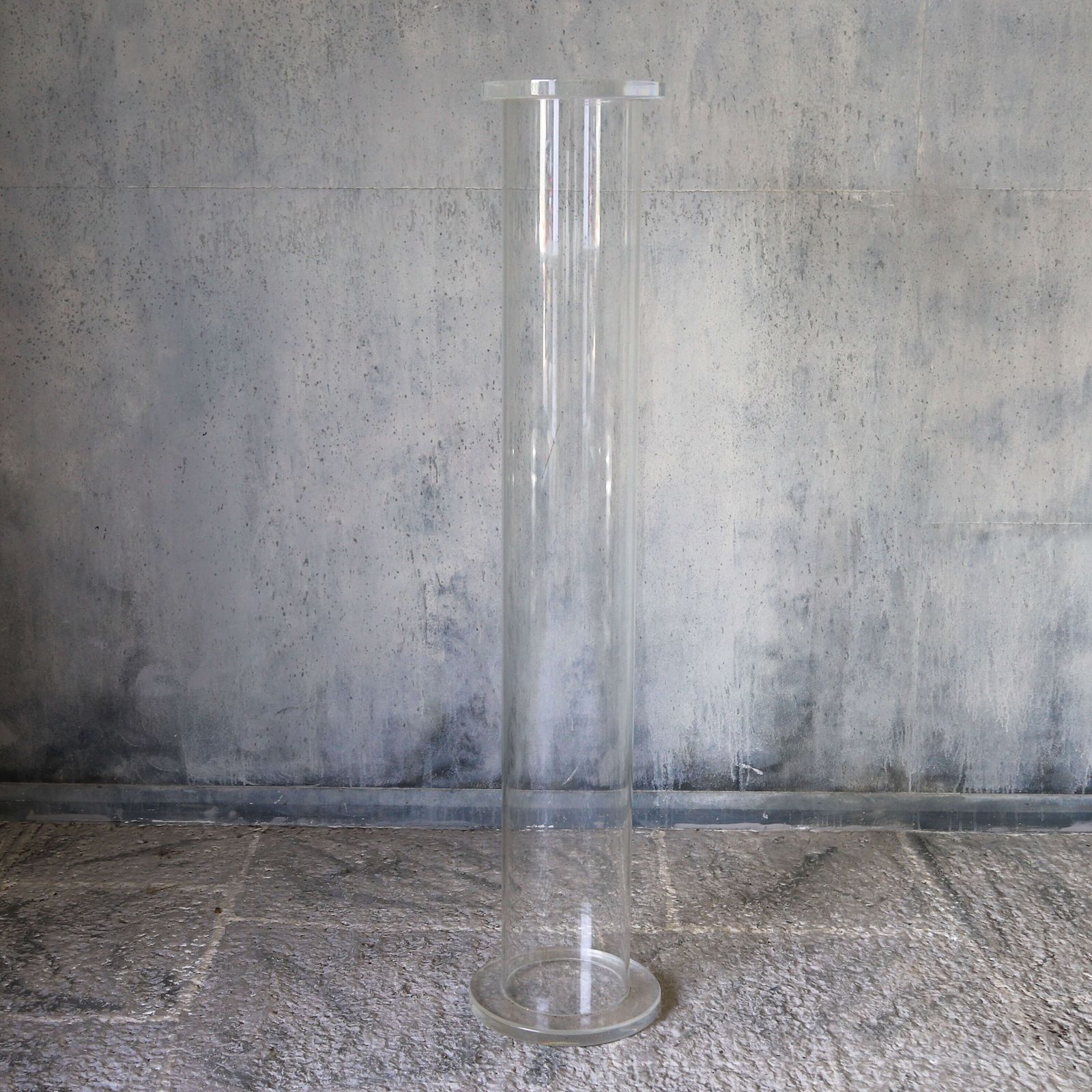 ​​​​​​​Mid‑20th‑Century Lucite Pedestal/Column   American 1960s Sculptural Display Stand photo for sale