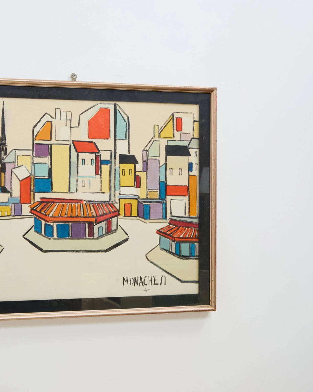 Roman School Painting, 1960s, By Sante Monachesi photo Art