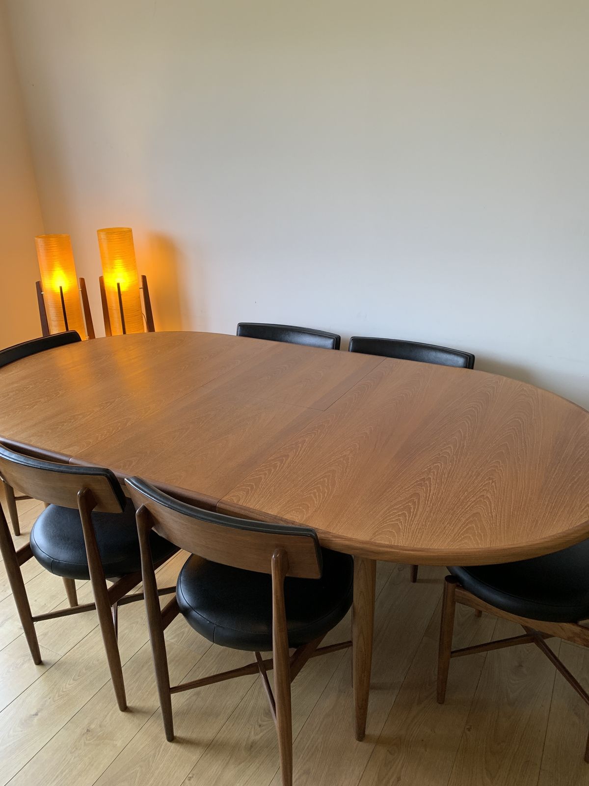 Restored G Plan Fresco Extending Table & 6 (Or 8) Victor Wilkins Dining Chairs photo Furniture