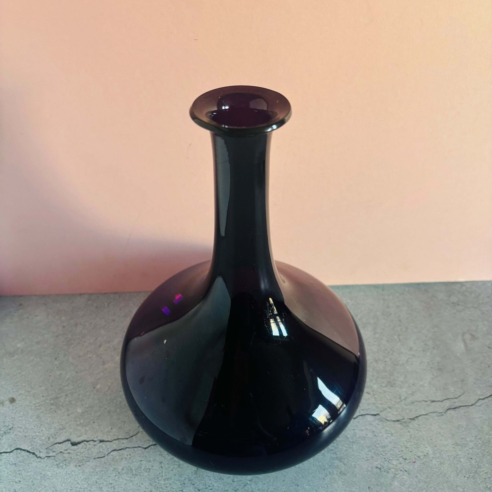 Antique Amethyst Glass Decanter photo Home Decor