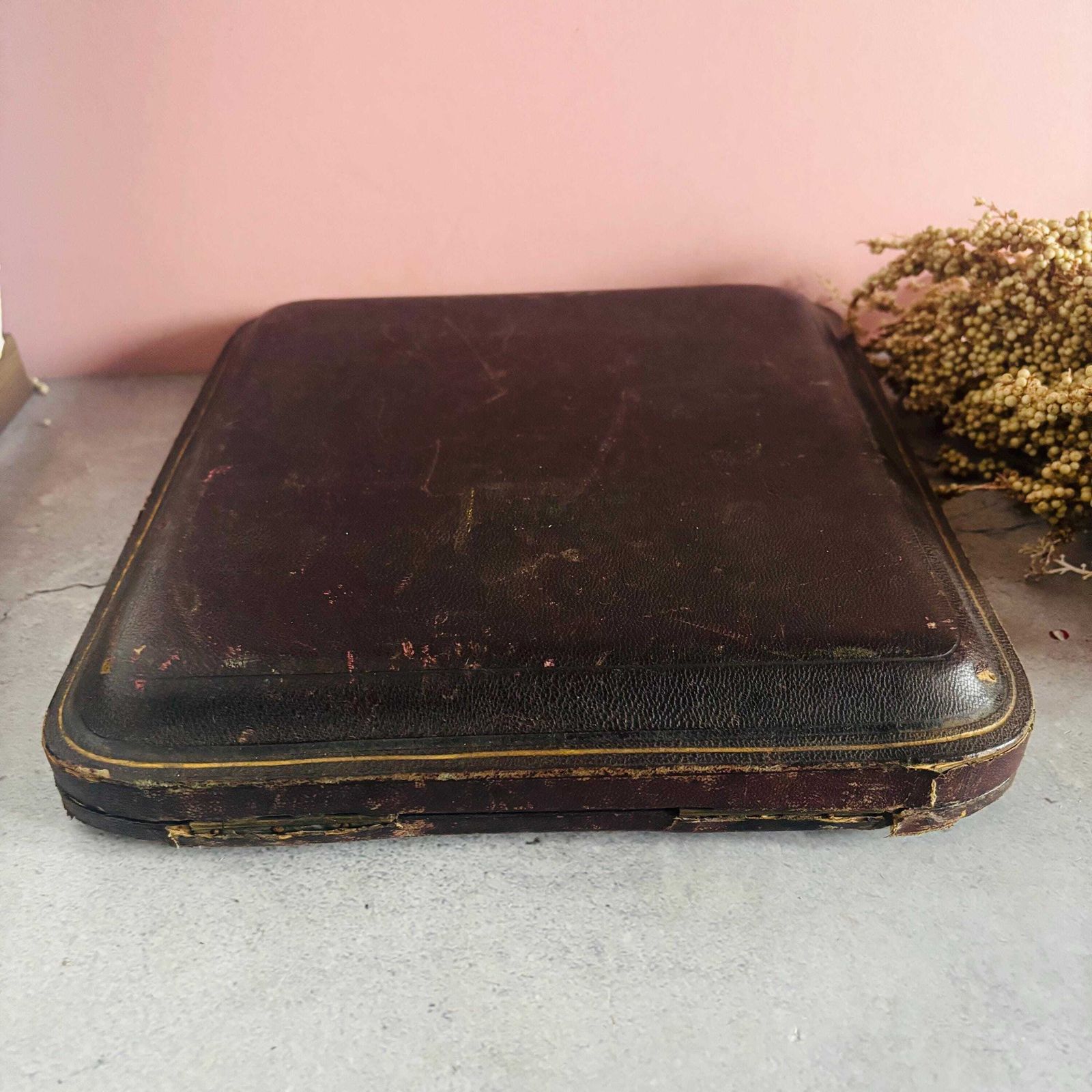 Home Decor Large Antique Leather Jewellery Display Box For | Mappin & Webb Jewelry Case photo
