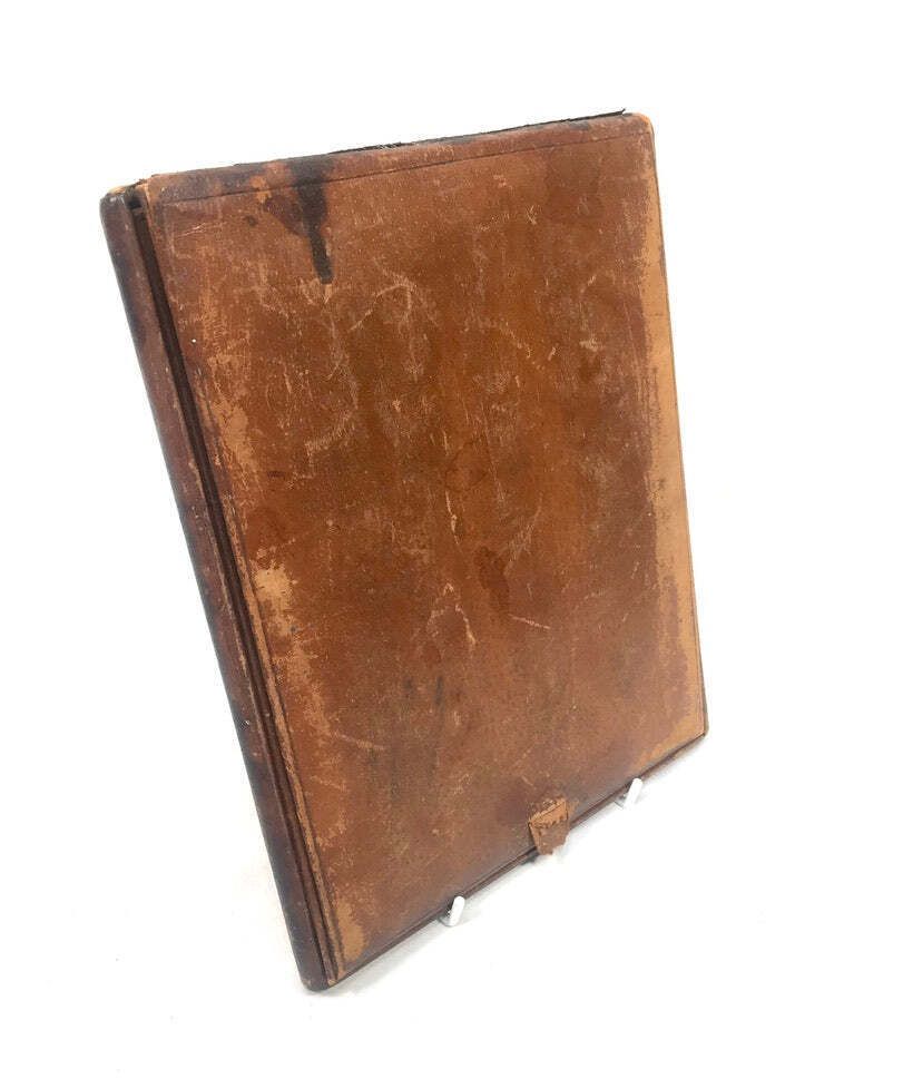 Antique 19th Century Folding Gentlemen' Campaign Mirror / Portable / Travel&Nbsp; photo furniture