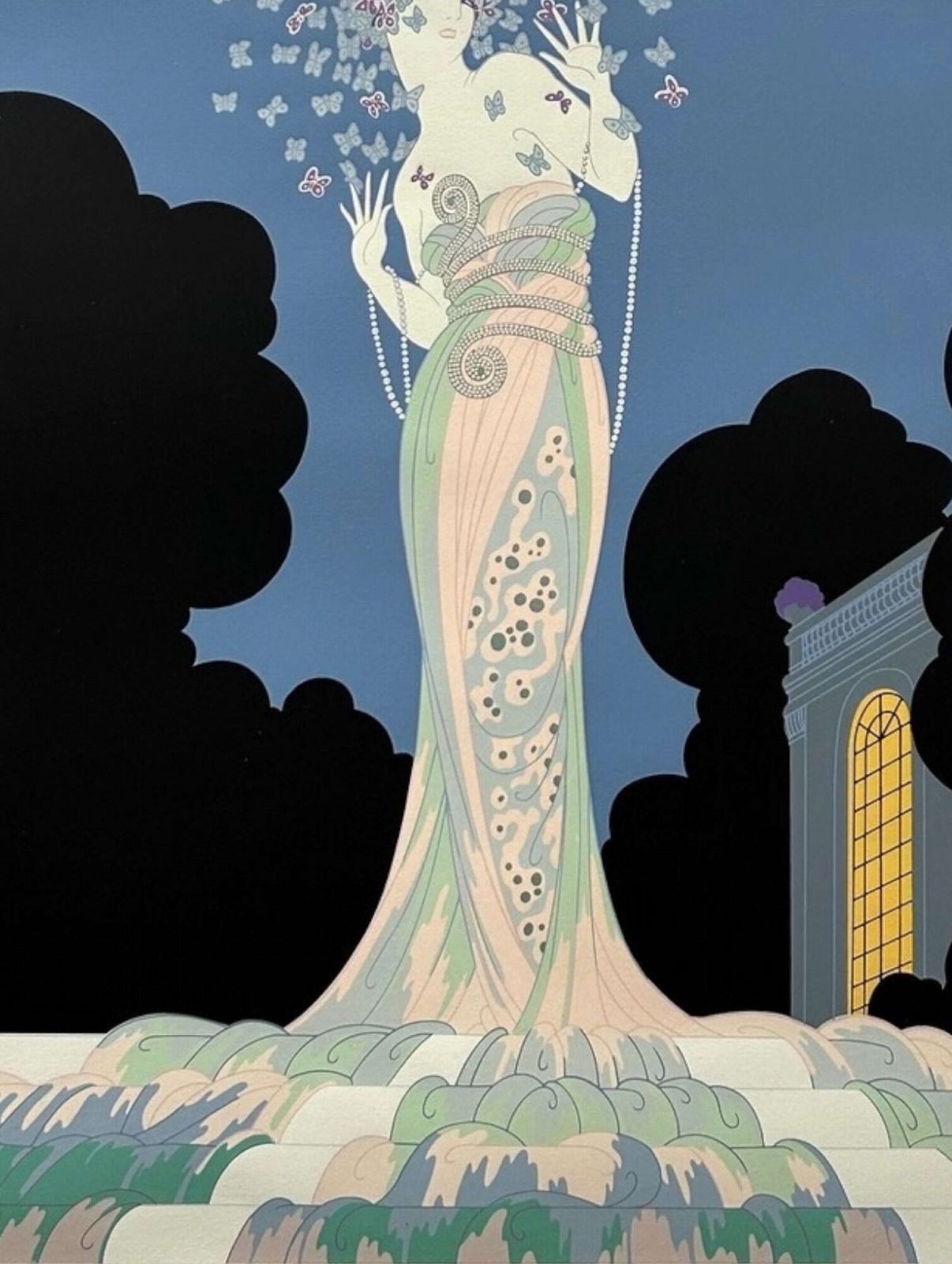 Screenprint Titled Fantasia" By Erte Created In 1982 photo for sale