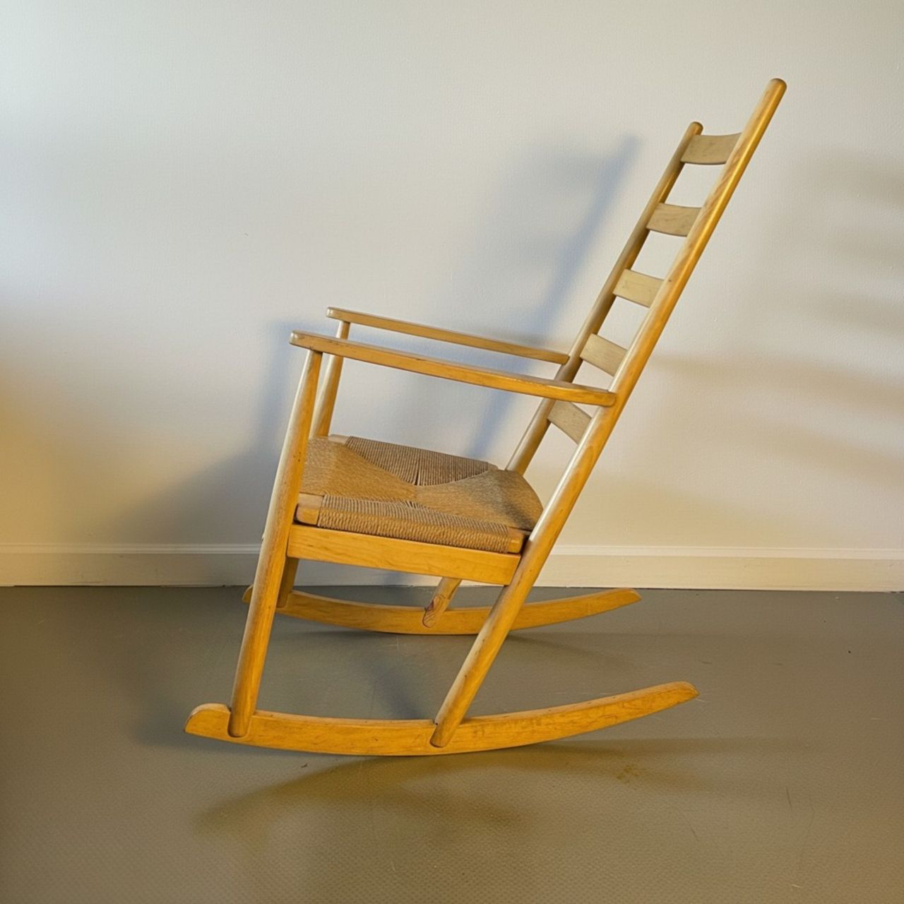 Midcentury Hans Wegner Style Rocking Chair photo 719.0