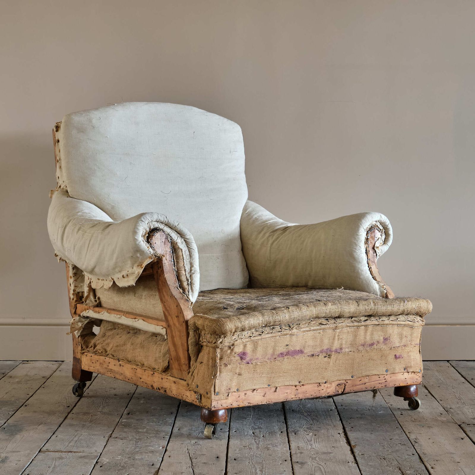 Large Country House Armchair, 1800s