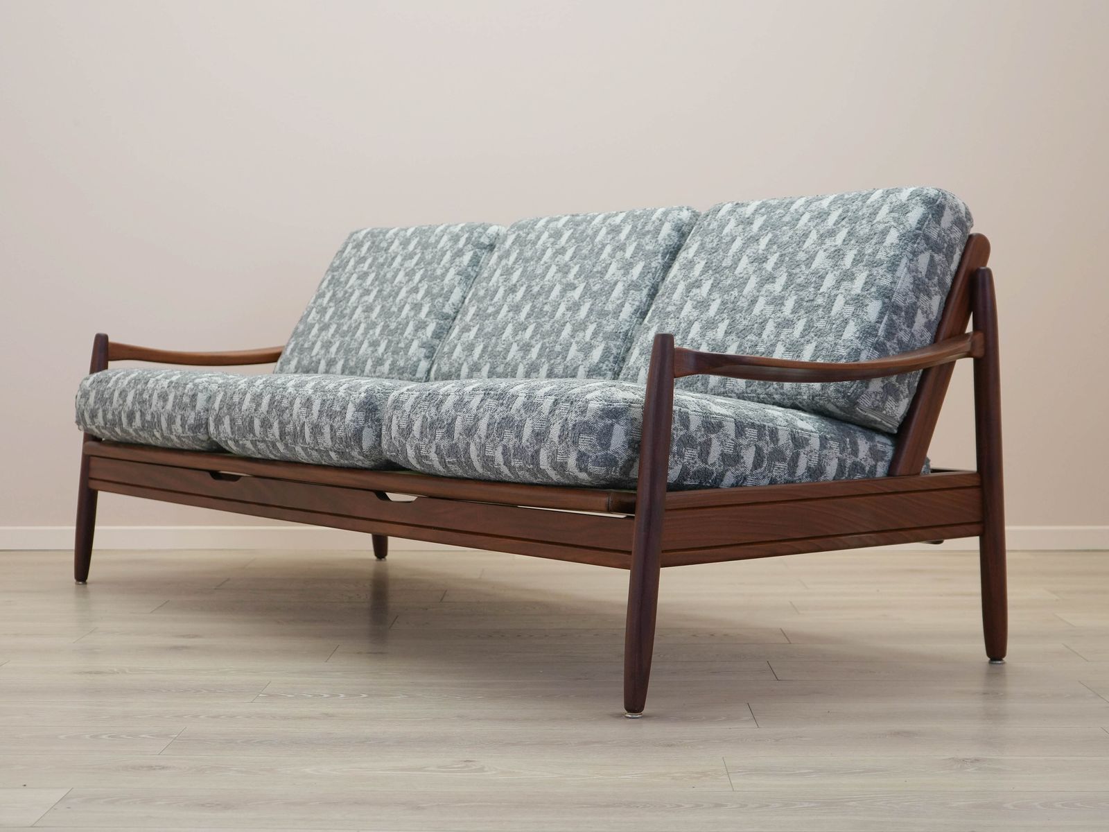 Teakhouten bank, Deens design, jaren 1970, gemaakt in Denemarken photo buy