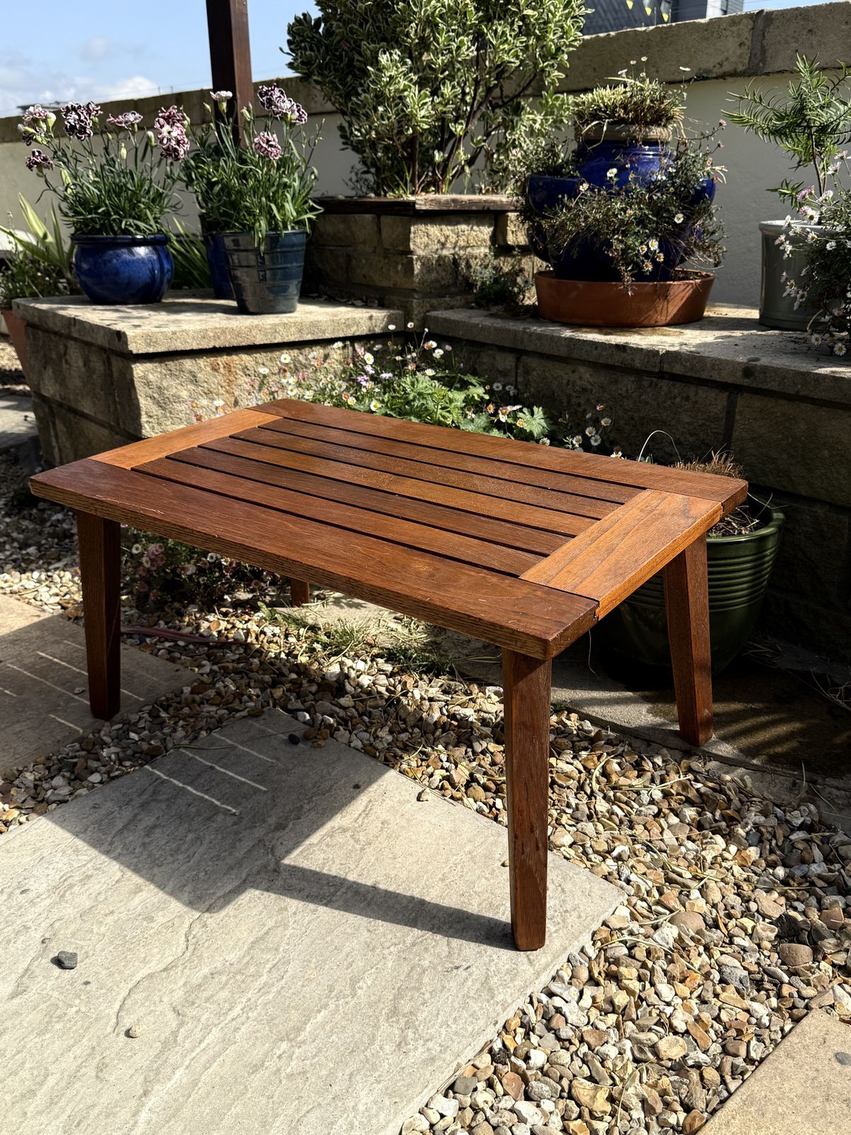 photo furniture Midcentury Burma Teak Occasional Table   Indoor Or Outdoor