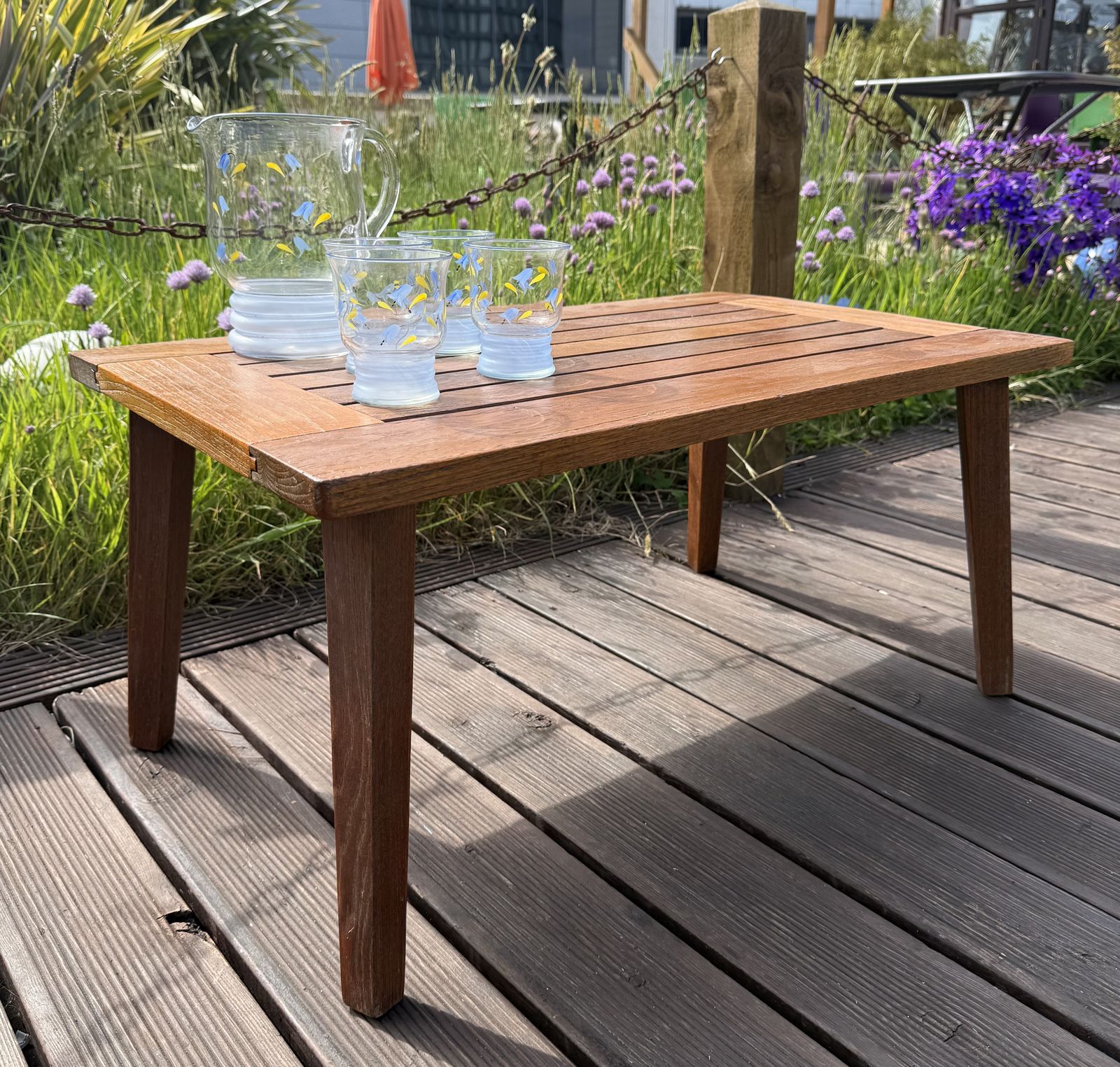 photo for sale Midcentury Burma Teak Occasional Table   Indoor Or Outdoor