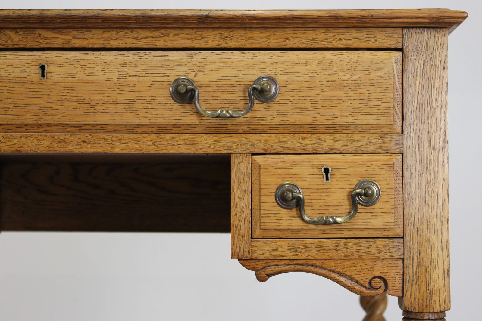 Early 20th Century Small Oak Desk photo furniture