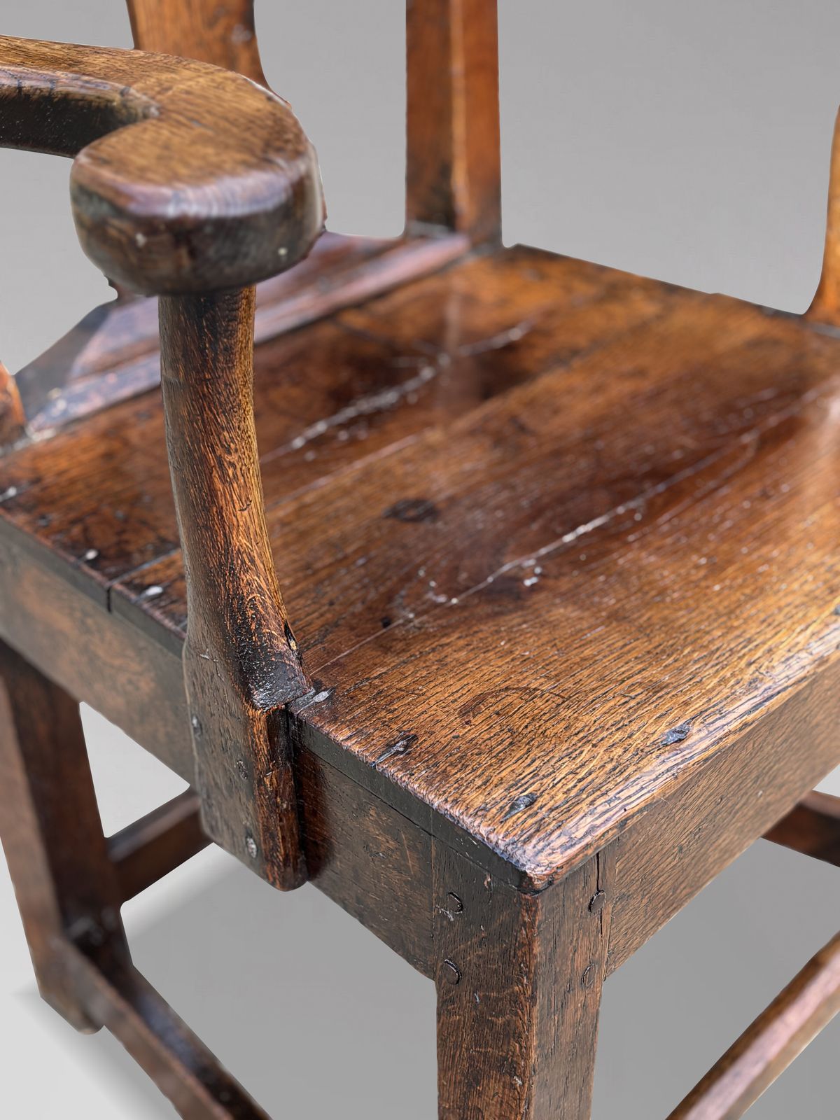 18th Century Georgian Oak Country House Armchair photo Furniture