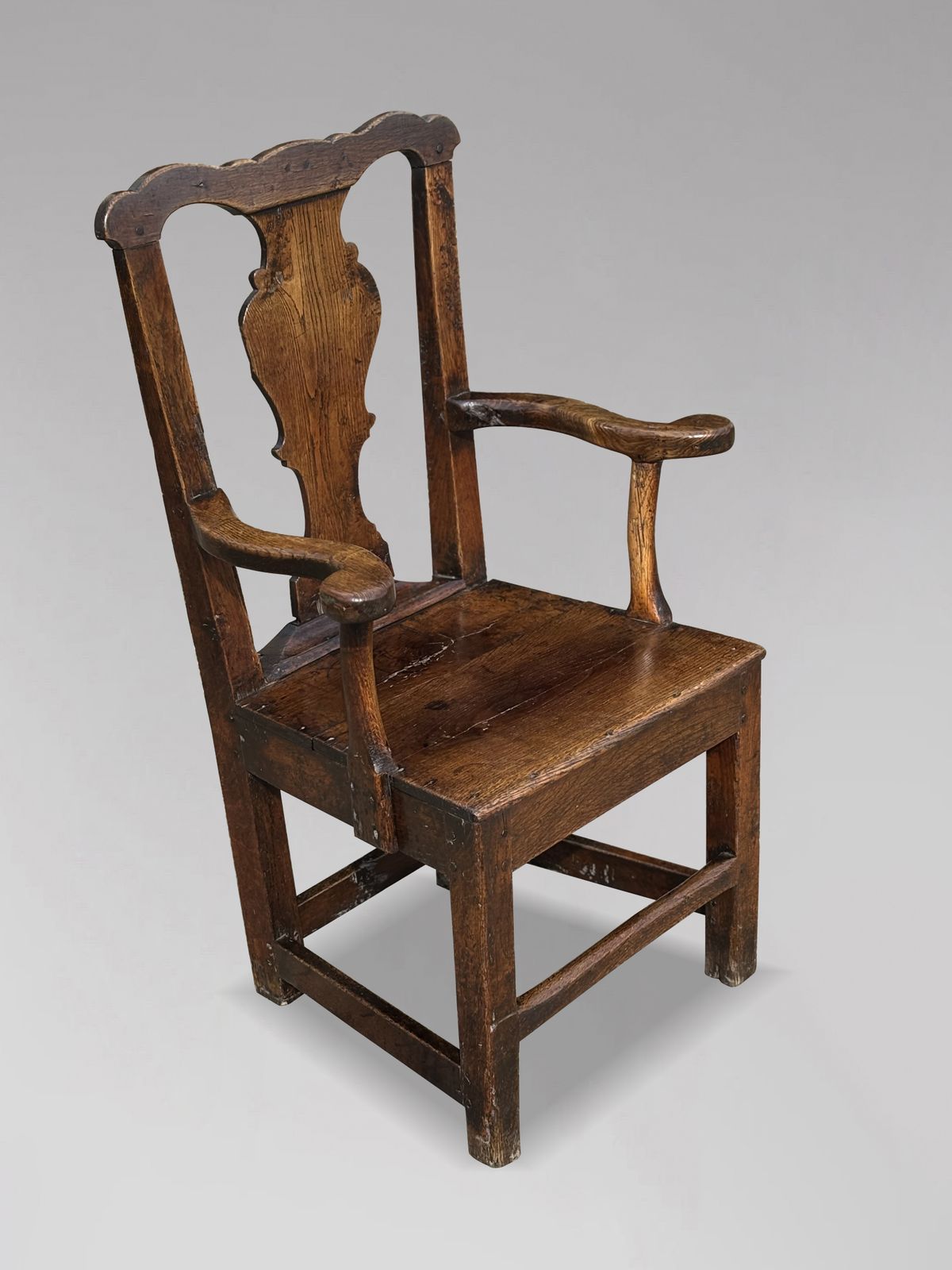 18th Century Georgian Oak Country House Armchair photo buy