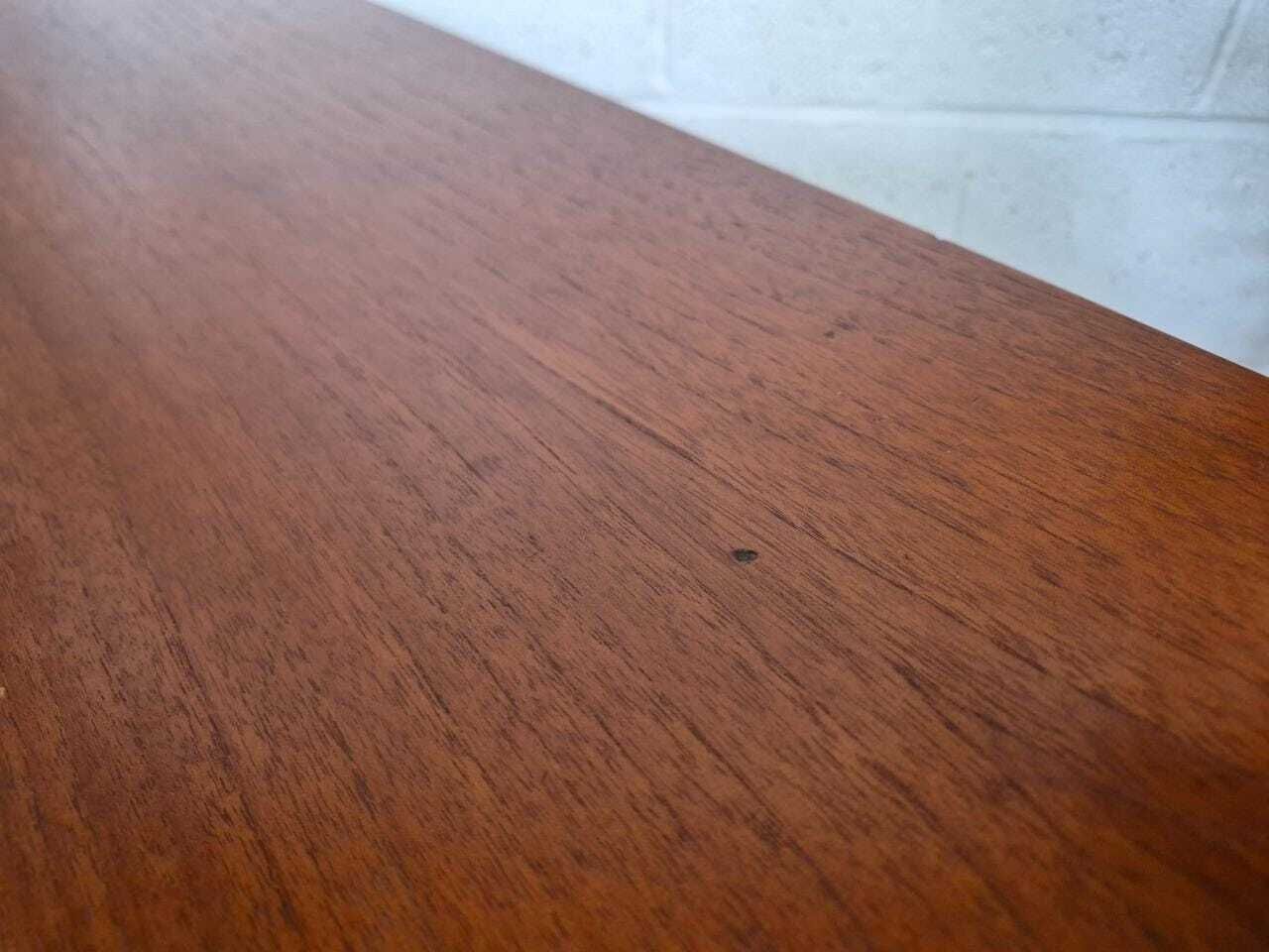Vivintage Mid Century Jentique Teak & Glass Small Bookcase Slim Sideboard Retro photo vintage