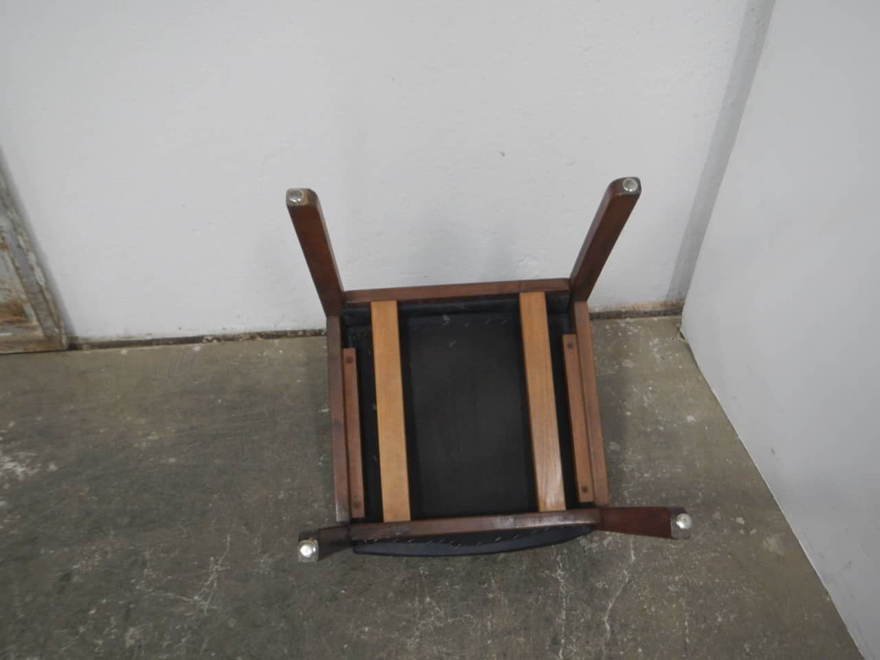 Black Leatherette Chair, 1980s photo buy