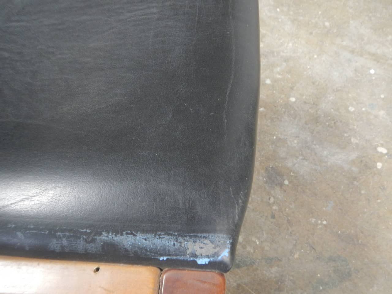 Black Leatherette Chair, 1980s photo vintage