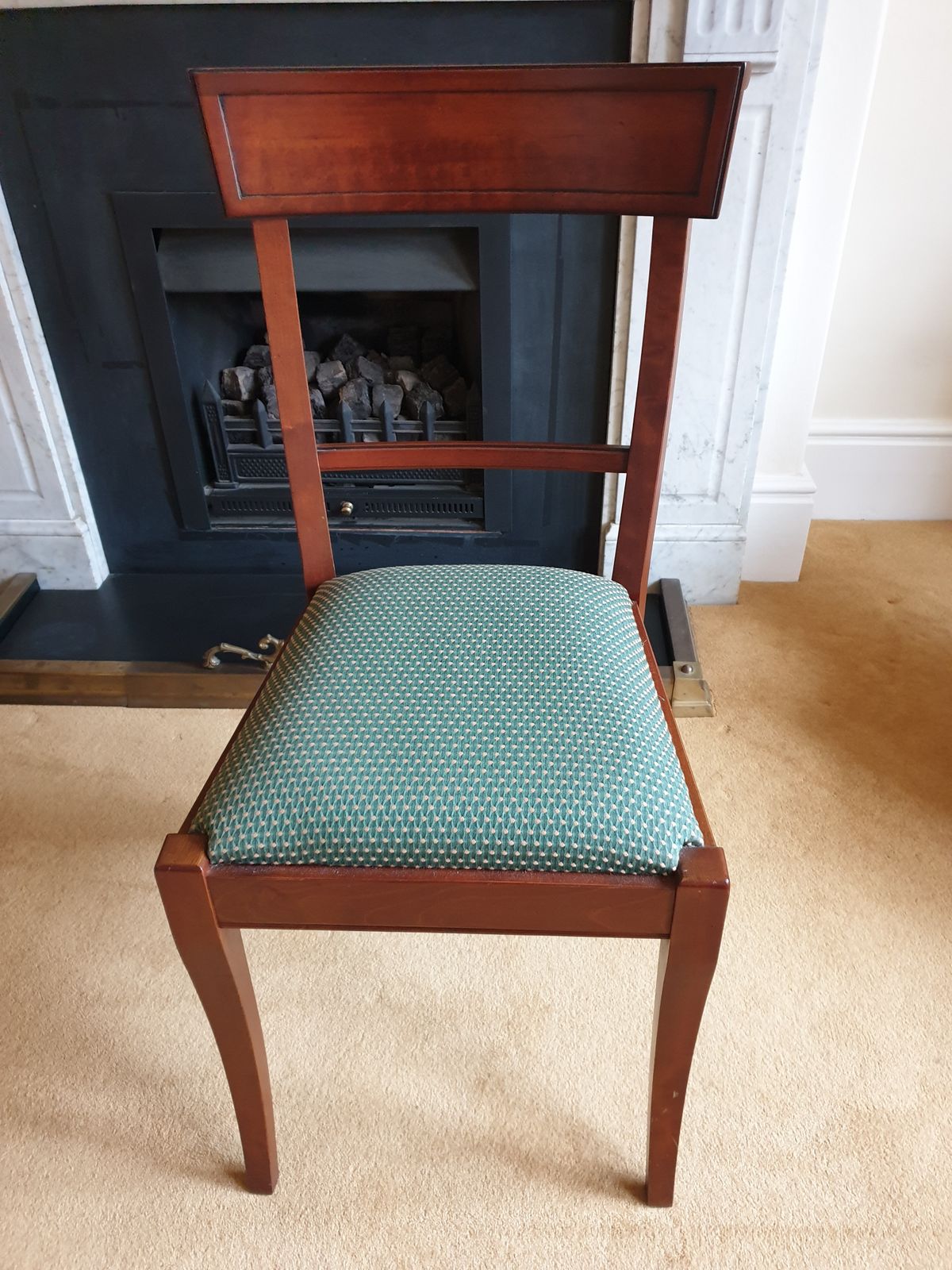 Grange 4 Dining Chairs Cherry Wood French Very Good Condition photo Furniture