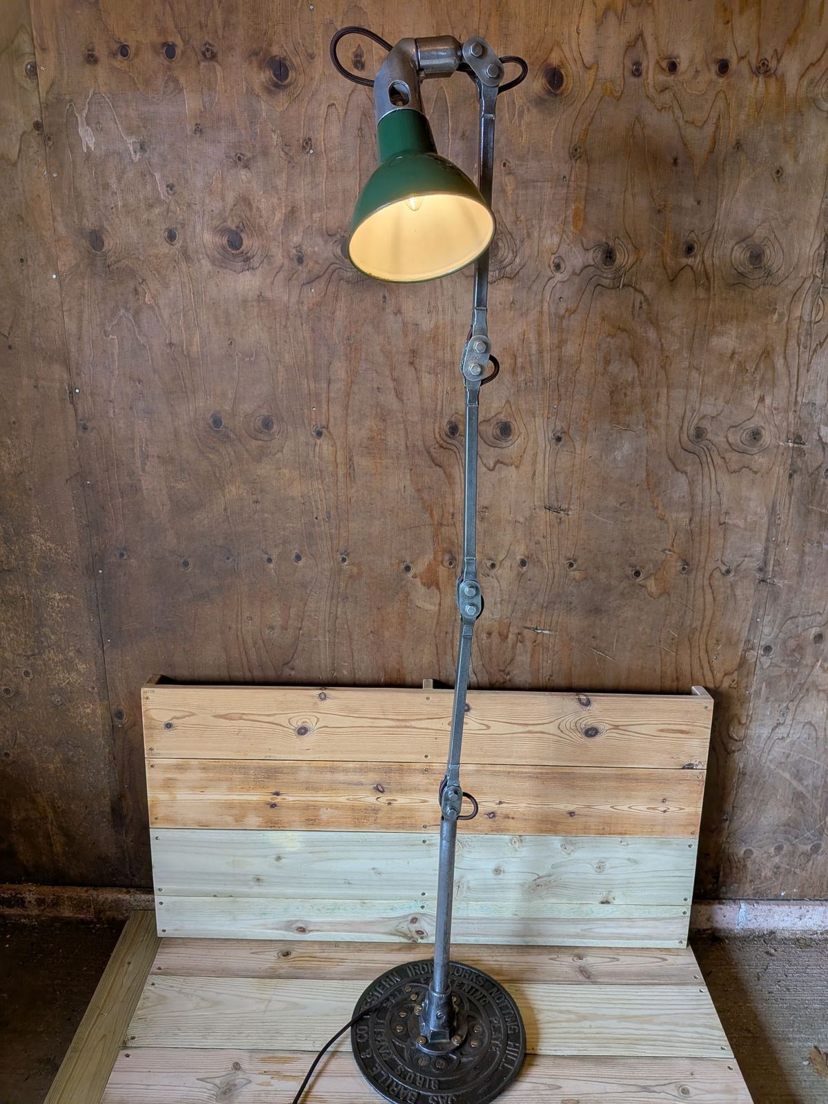 Industrial Lamp And Unique Heritage Base photo vinterior