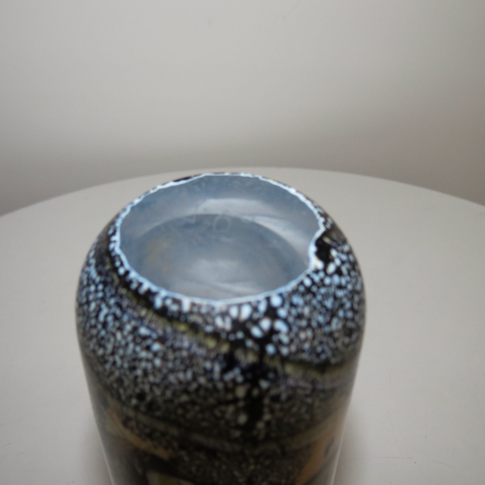 Glass Vase By Norman Stuart Clarke 1990s  Cased Glass Landscape Scene photo furniture