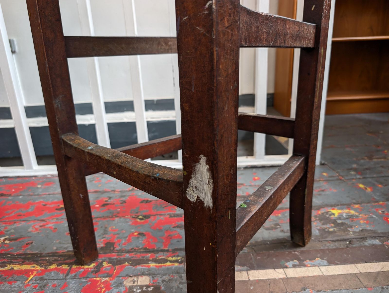 Early 20th Century Oak Artists Stool/High Chair. photo Furniture