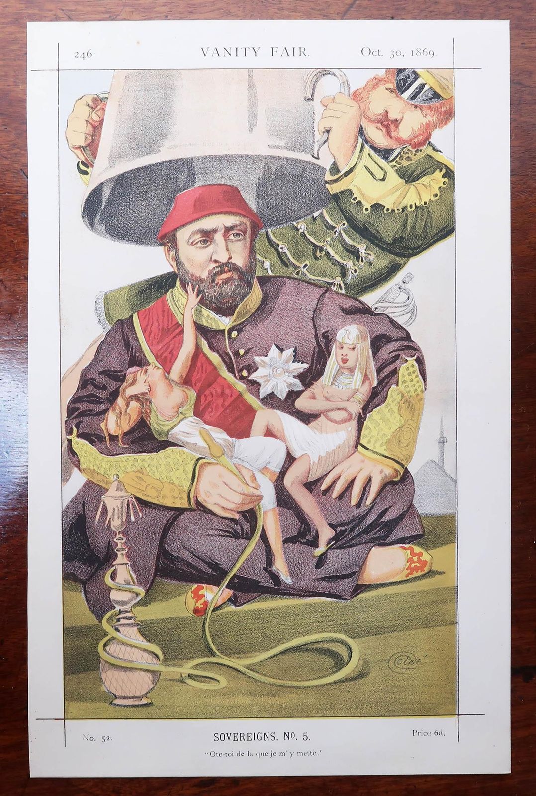 Set Of 6 Original Antique Vanity Fair Prints By Coïdé. " Sovereigns " 1869 photo 220.0