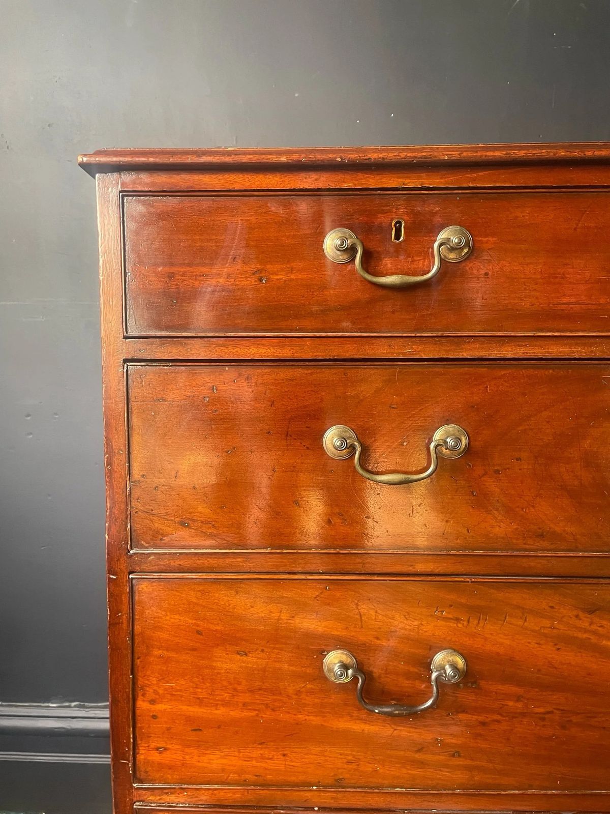Georgian Mahogany Chest, 1800s photo vinterior