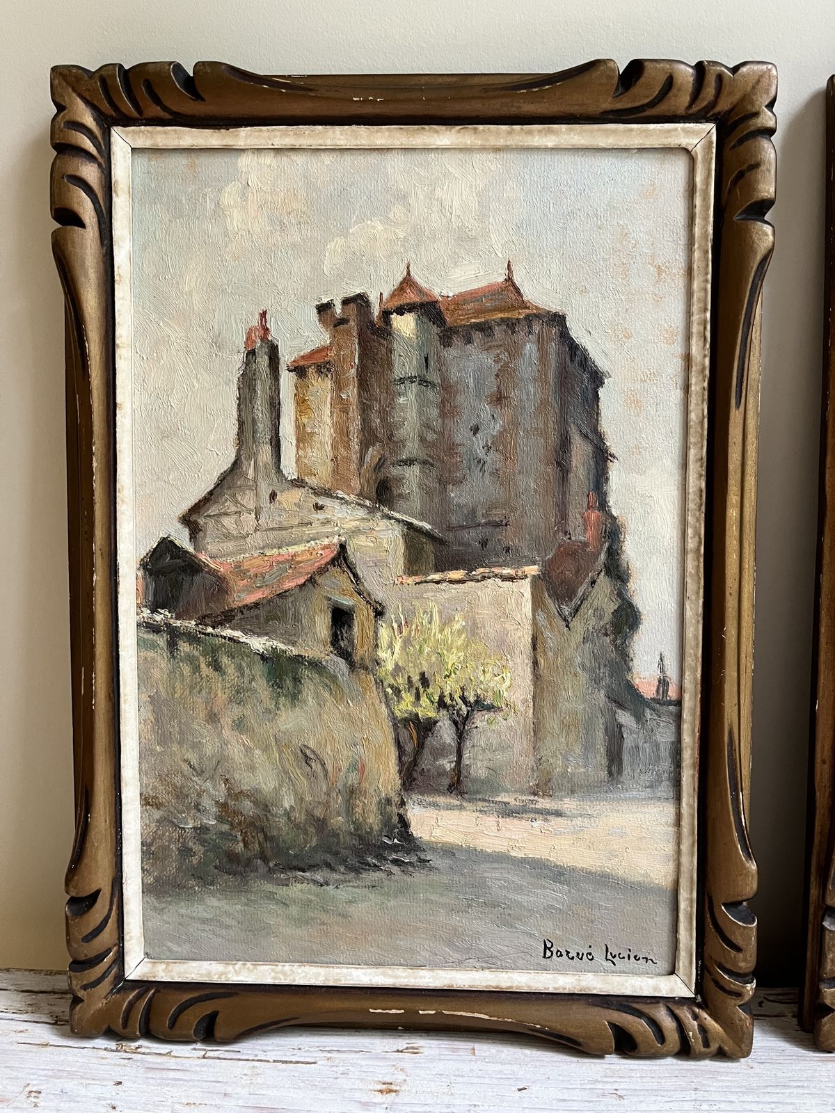 Stunning Pair Of French Impressionist Oil Paintings By Lucien Barue, Signed. photo for sale