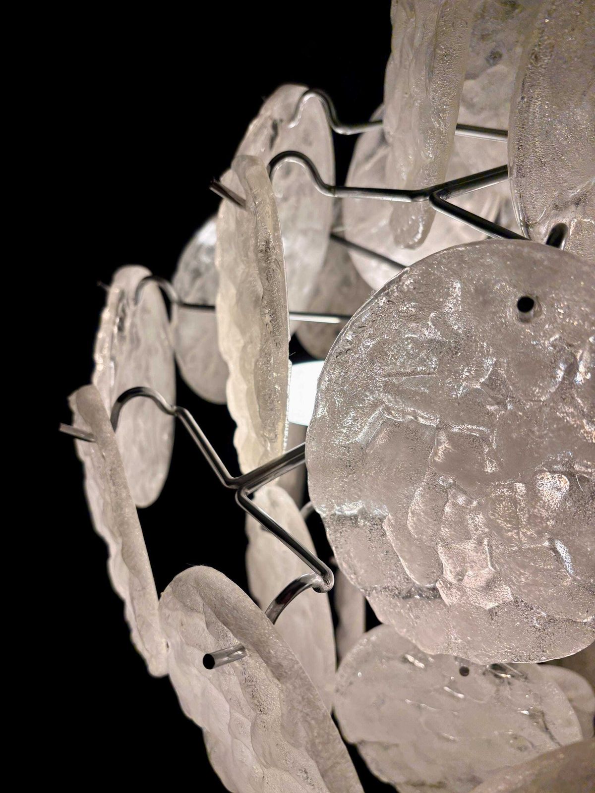 Lighting Chandeliers Made From 1960s/70s Acrylic Glass Panels photo