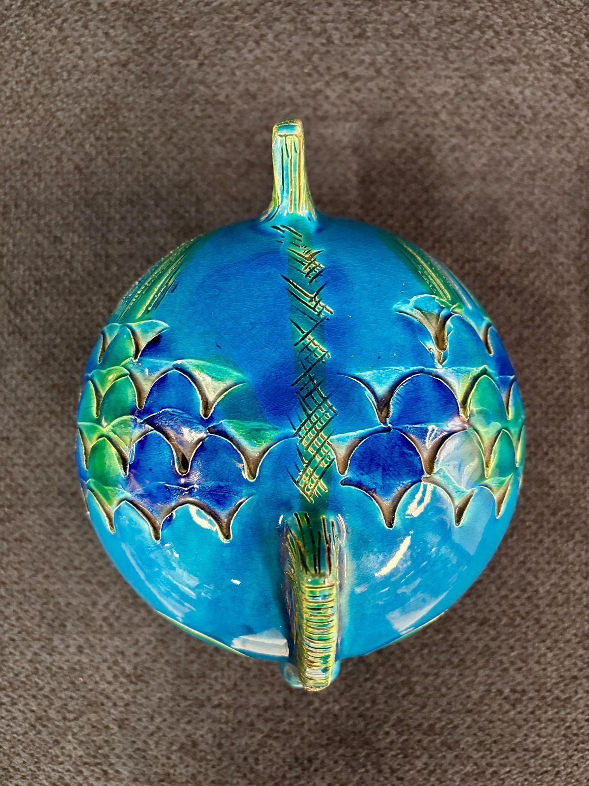 Woonaccessoires Keramische vis "Rimini Blu" van Aldo Londi voor Bitossi, Italië, jaren 1970 photo