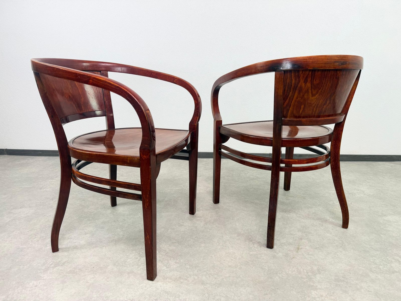 Extremely Rare Armchairs No.6521 By Otto Wagner For Thonet photo furniture