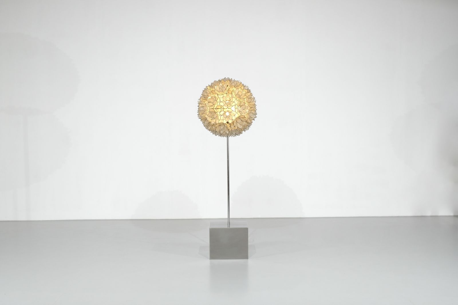 Floor Lamp In Mother Pearl By Rausch, Germany 1960s. photo for sale