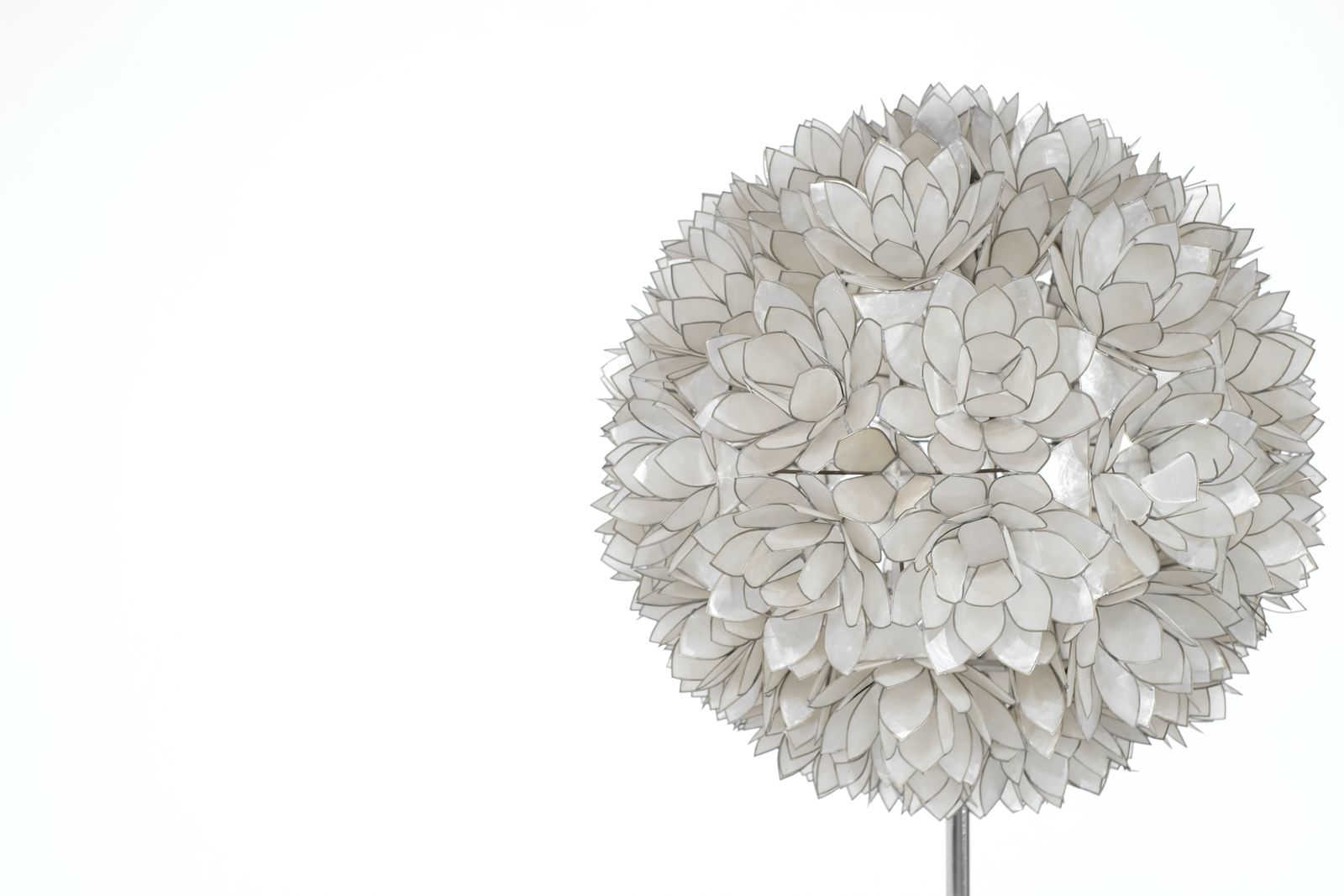 photo furniture Floor Lamp In Mother Pearl By Rausch, Germany 1960s.