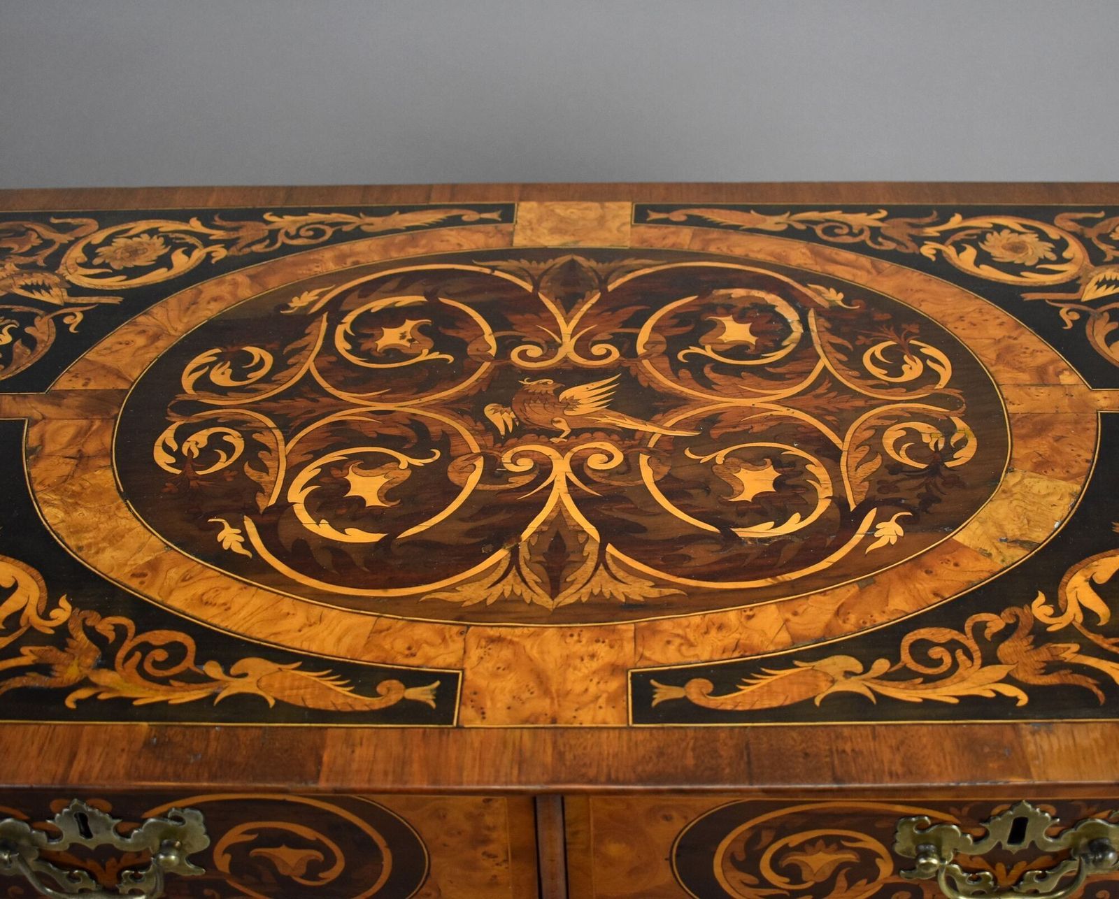7950.0 William & Mary Burr Walnut Marquetry Chest photo