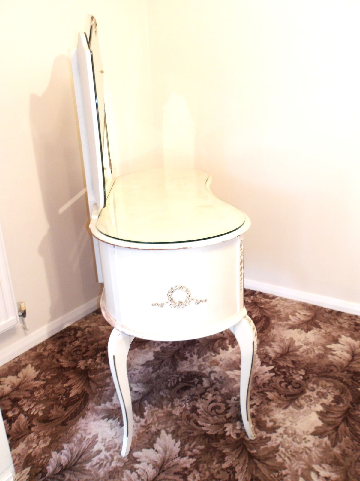 Vintage Louis XV French Style Dressing Table photo Furniture