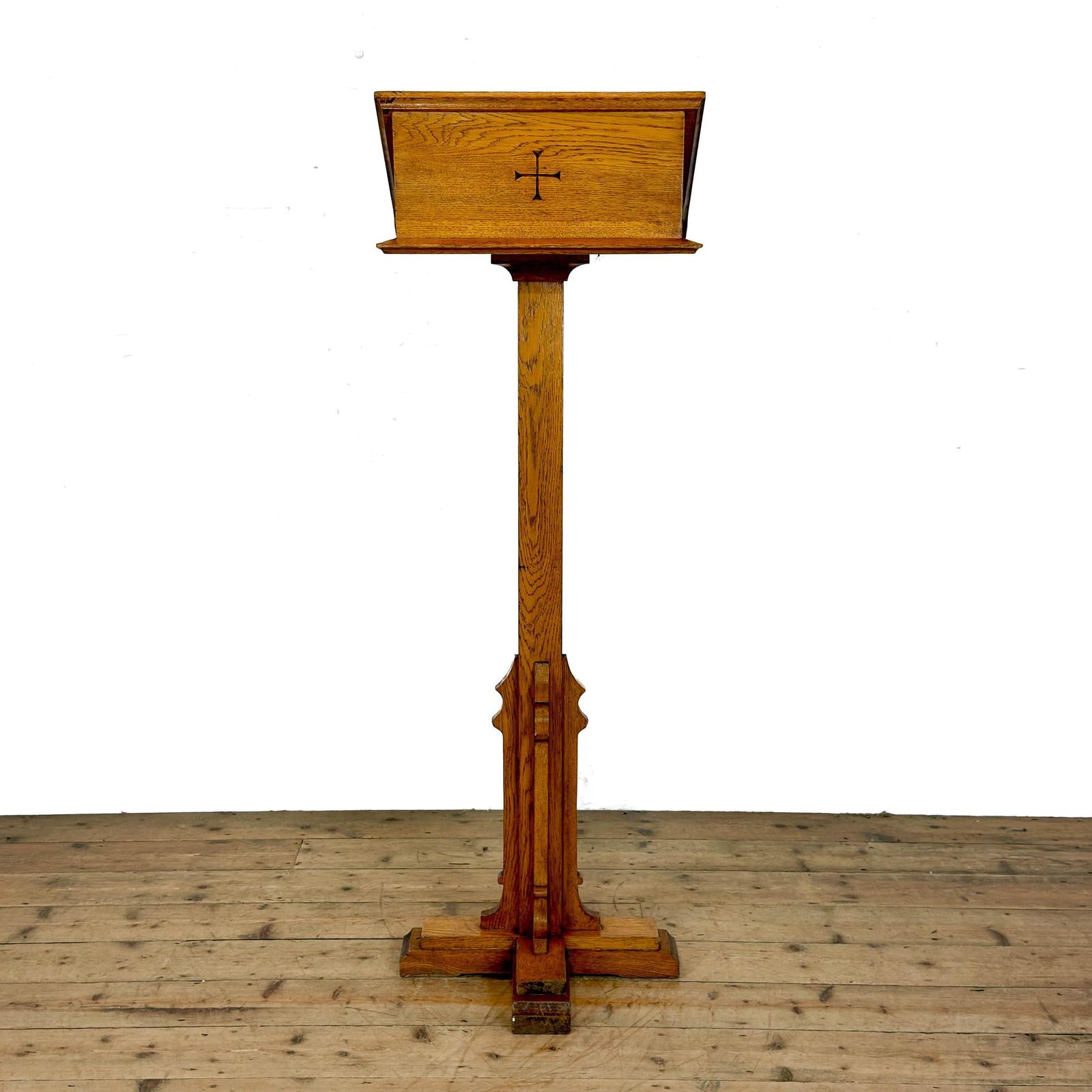 Antique Oak Lectern | Antique Stand | Antiques | Lecturers Stand | Antique Lectern | Book Stand (M 4830) photo Furniture
