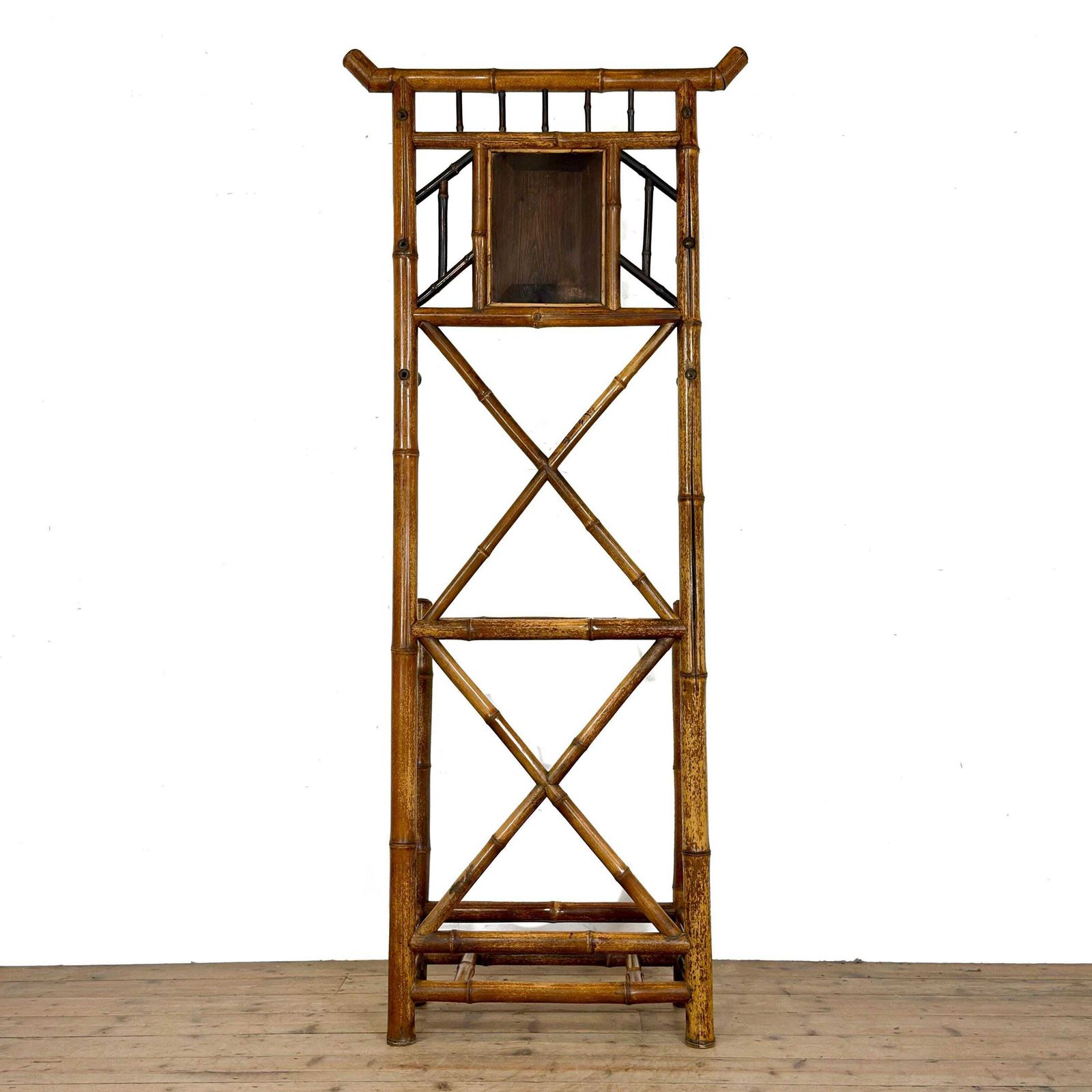Antique Bamboo Hall Stand | Antique Furniture | Hall Stand | Umbrella Stand | Hallway Furniture (M 1817) photo 695.0