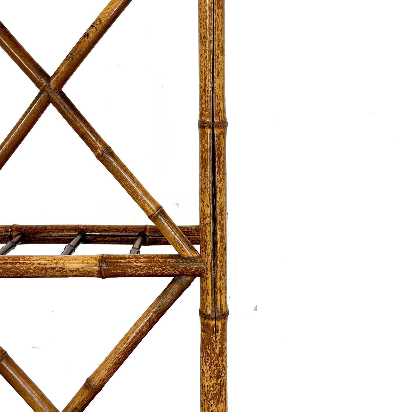 Antique Bamboo Hall Stand | Antique Furniture | Hall Stand | Umbrella Stand | Hallway Furniture (M 1817) photo vinterior