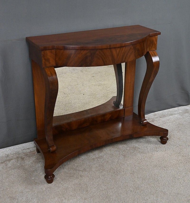 Mahogany Console Table  Restoration Period  First Part Of The 19th Century photo for sale